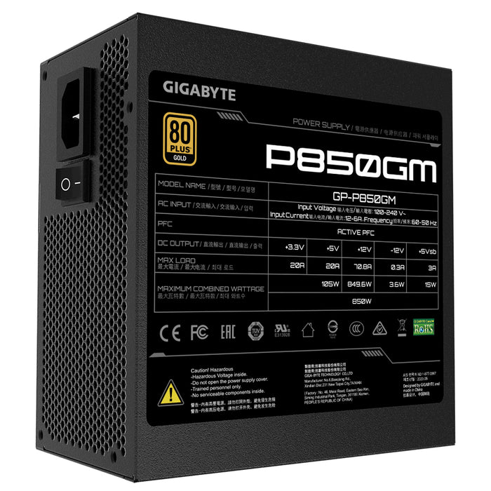 GIGABYTE P850GM power supply unit