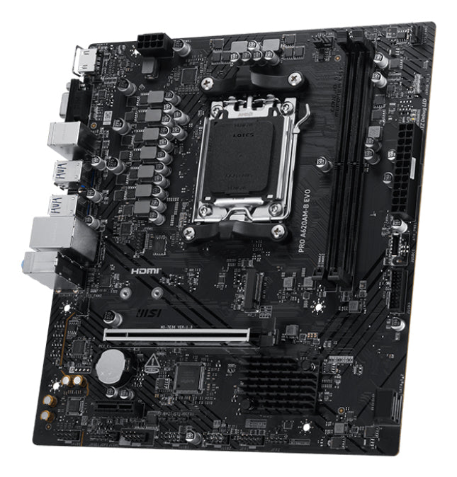 MSI PRO A620AM-B EVO motherboard AMD A620A Socket AM5 ATX