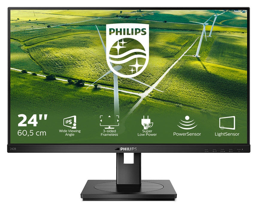 Philips 242B1G/00 Ecrã LED 60,5 cm (23,8") 1920 x 1080 pixels Full HD Preto