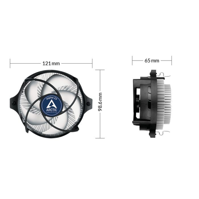 ARCTIC Alpine 23 - Cooler compacto para CPU AMD