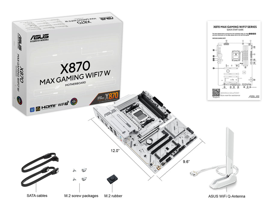 ASUS X870 MAX GAMING WIFI7 W AMD X870 Socket AM5 ATX