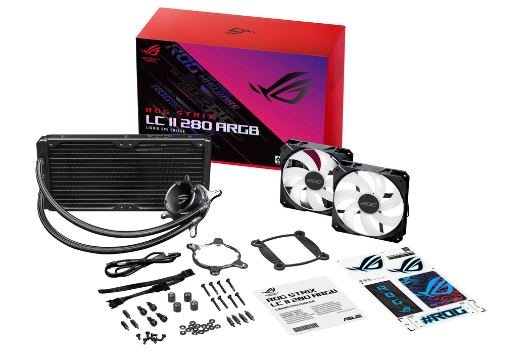 ASUS ROG STRIX LC II 280 ARGB Processor All-in-one liquid cooler 14 cm Black 1 pc(s)