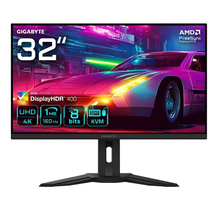 GIGABYTE M32UP 31.5" UHD Gaming Monitor - 3840 x 2160, 160 Hz, 1ms, 350 cd/m², AMD FreeSync Premium Pro, DisplayHDR 400, HDMI 2.1, Displayport 1.4