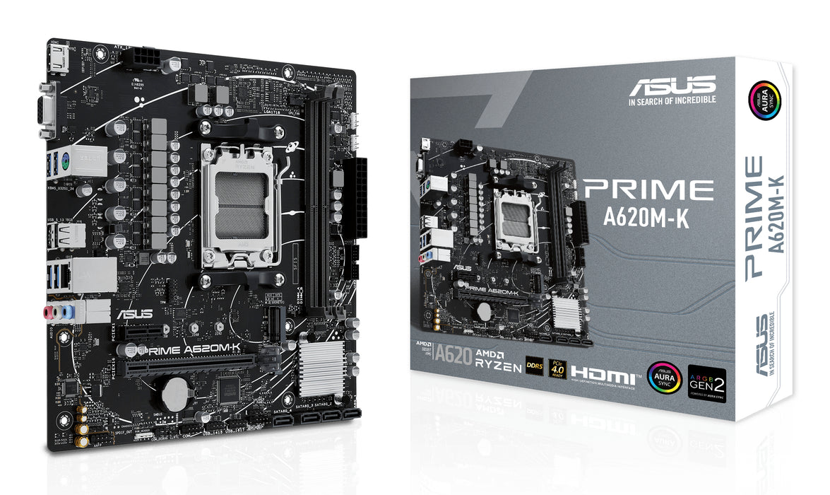 ASUS PRIME A620M-K AMD A620 Socket AM5 micro ATX