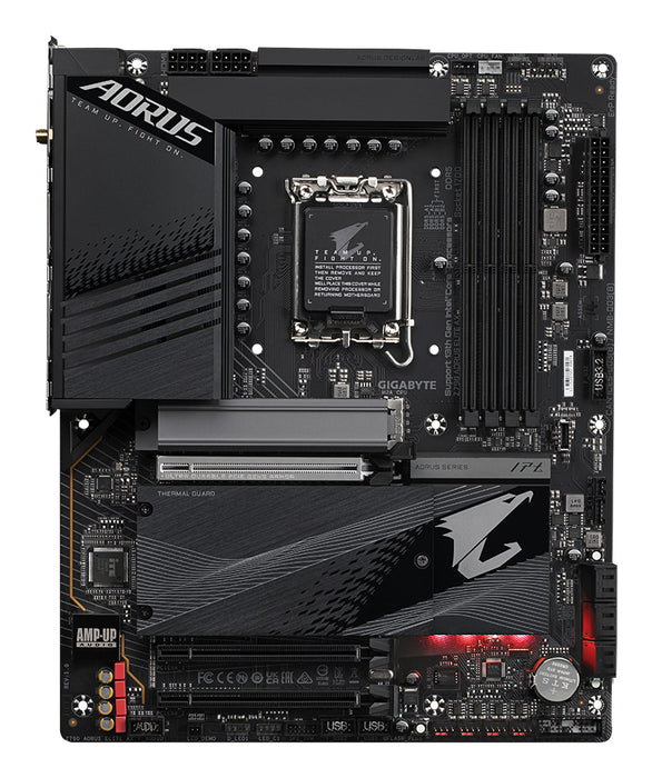GIGABYTE Z790 AORUS ELITE AX Motherboard - Supports Intel Core 14th CPUs, 16*+2+１ Phases Digital VRM, up to 7600MHz DDR5 (OC), 4xPCIe 4.0 M.2, Wi-Fi 6E, 2.5GbE LAN, USB 3.2 Gen 2x2