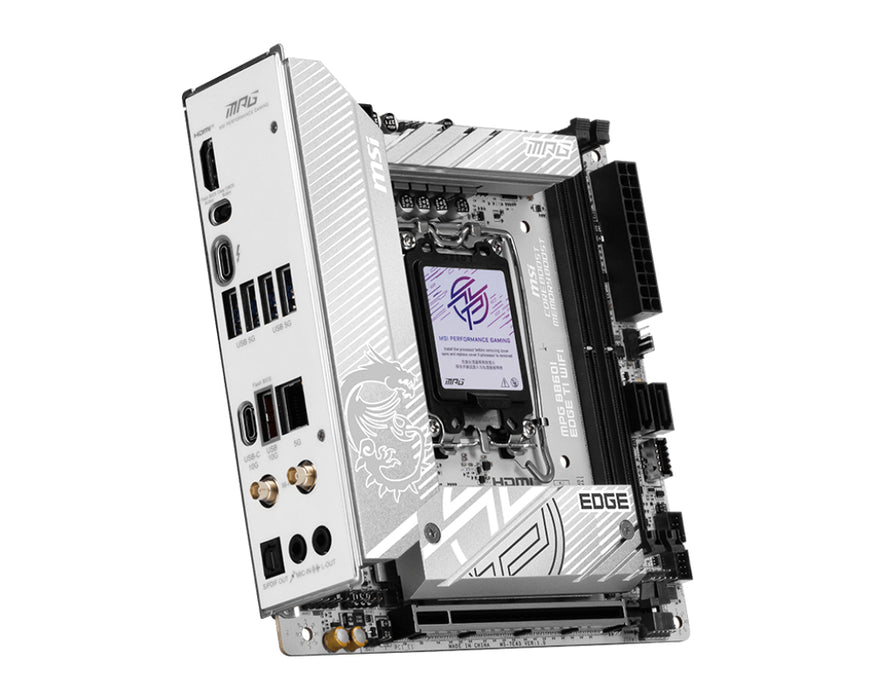 MSI MPG B860I EDGE TI WIFI motherboard Intel B860 LGA 1851 (Socket V1) mini ITX