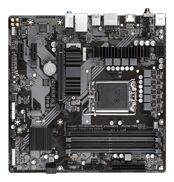 GIGABYTE B760M DS3H AX DDR4 motherboard