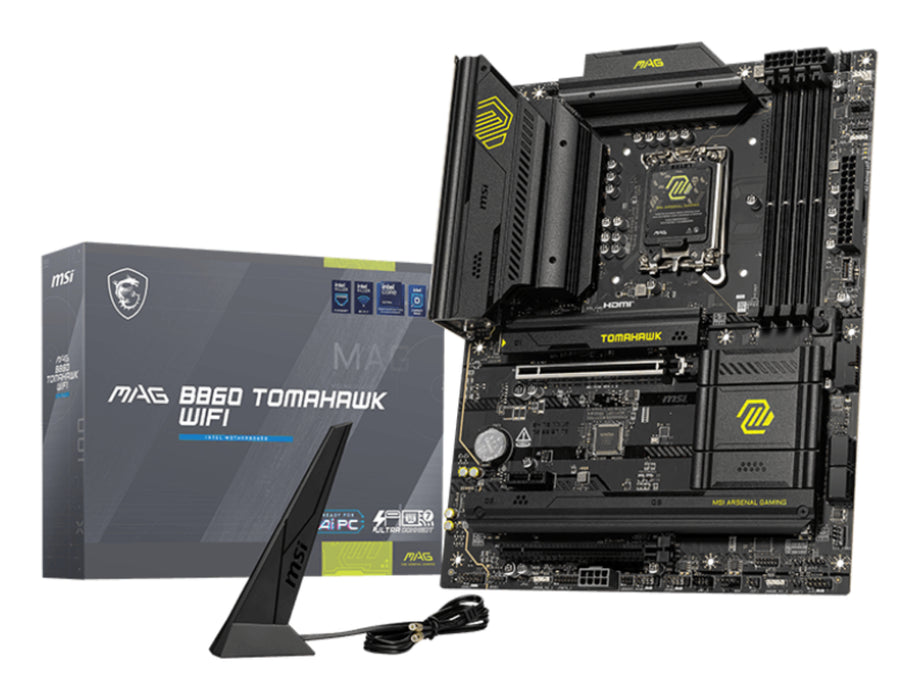 MSI MAG B860 TOMAHAWK WIFI motherboard Intel B860 LGA 1851 (Socket V1) ATX
