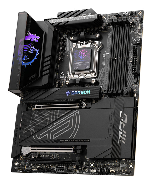 MSI MPG X870E CARBON WIFI motherboard AMD X870E Socket AM5 ATX