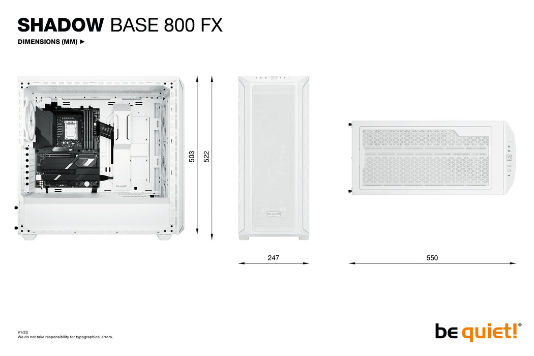 ¡Silencio! Shadow Base 800 FX Blanco
