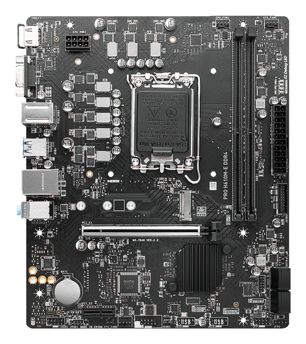 MSI PRO H610M-E DDR4 motherboard Intel H610 LGA 1700 micro ATX