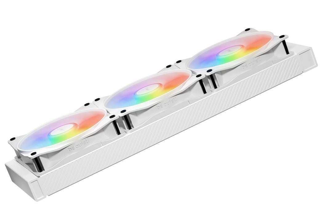 ¡Silencio! Alas de luz LX de 120 mm PWM de alta velocidad, paquete de 3, blanco