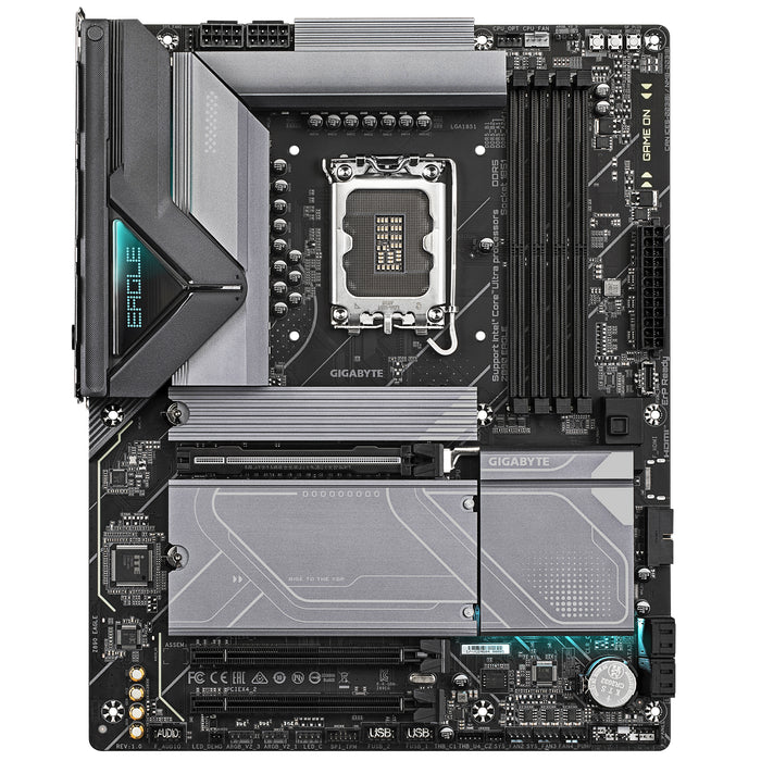 GIGABYTE Z890 EAGLE Motherboard - Supports Intel Core Ultra (Series 2) CPUs, 14+1+2 phases VRM, up to 8800MHz DDR5 (OC), 1xPCIe 5.0 M.2 + 3xPCIe 4.0 M.2, 2.5GbE LAN, USB4