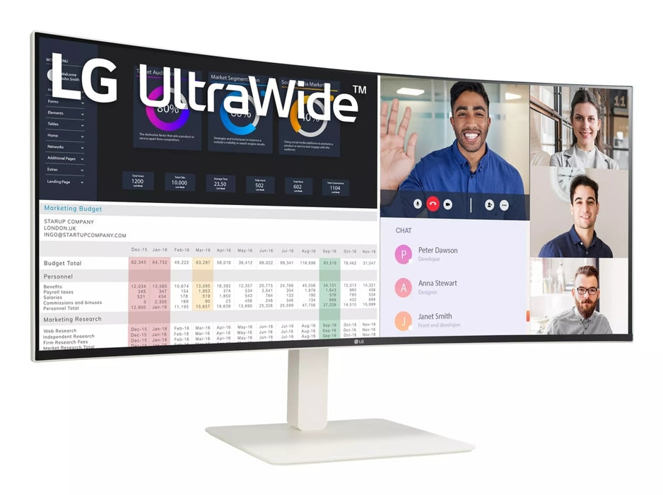 Monitor de computador LG 38WR85QC-W
