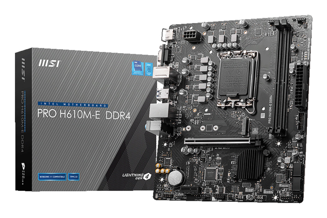 Placa base MSI PRO H610M-E DDR4