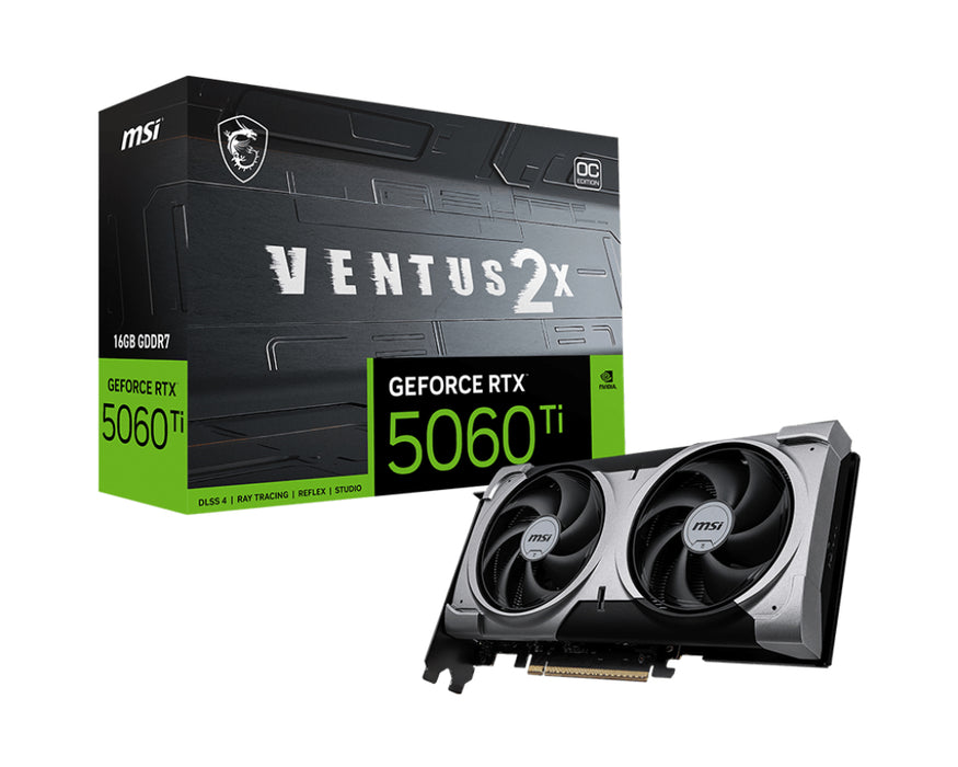 MSI VENTUS GeForce RTX 5060 TI 16G 2X OC PLUS