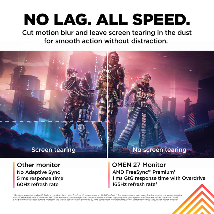 OMEN by HP 27 inch FHD 165Hz Gaming Monitor - OMEN 27 computer monitor