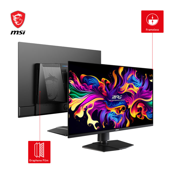 MSI MPG 321URXDE QD-OLED computer monitor 80 cm (31.5") 3840 x 2160 pixels 4K Ultra HD Black