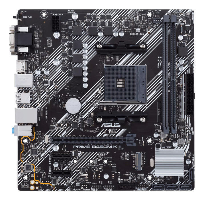ASUS Prime B450M-K II AMD B450 Socket AM4 micro ATX